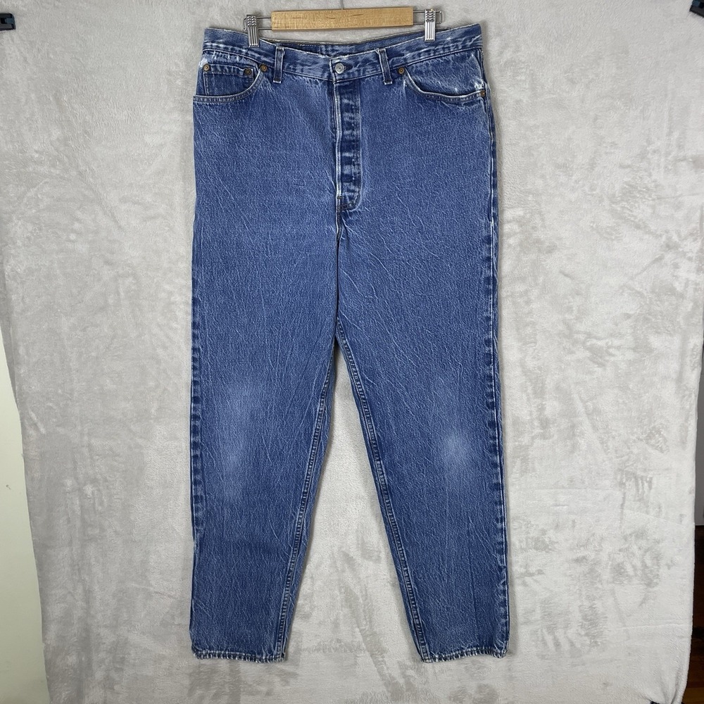 Vintage Levis 501 For Women Jeans 22‎ (36x31) Made in USA 80s Button 29501 0115